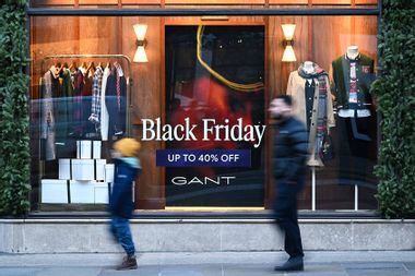 Black Friday Sale Window Store Shopping