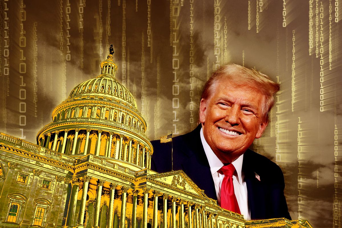 Donald Trump and a gold-plated US Capitol Building (Photo illustration by Salon/Getty Images)