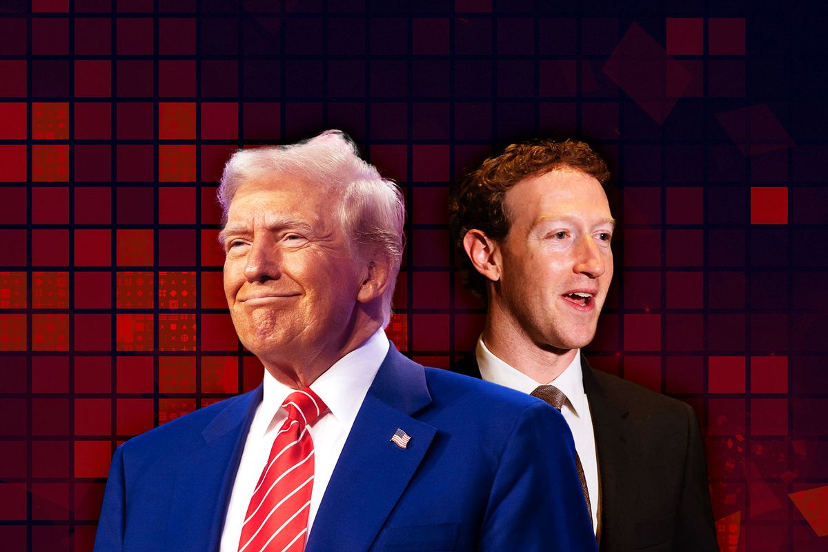 Donald Trump and Mark Zuckerberg (Photo illustration by Salon/Getty Images)