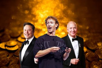 Elon Musk, Mark Zuckerberg and Jeff Bezos