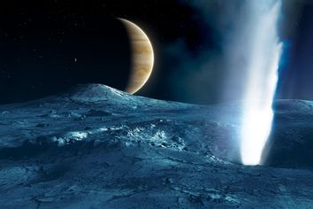 Geyser on Europa