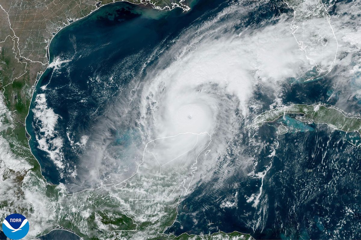 A satellite image from the National Oceanic and Atmospheric Administration shows Hurricane Milton on Tuesday October 08, 2024. (NOAA NESDIS STAR GOES-East/GEOCOLOR)