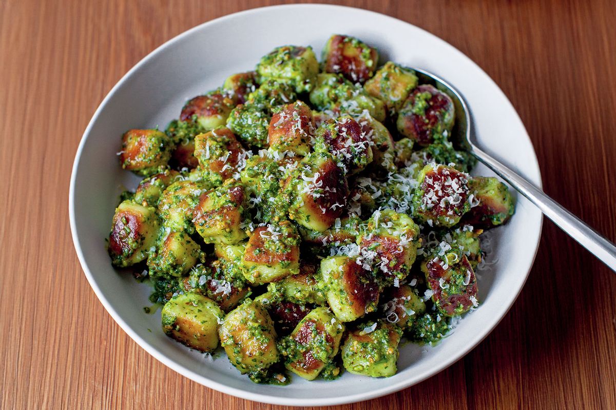 Toasted Ricotta Gnocchi With Pistachio Pesto (Photo courtesy of Deb Perelman)