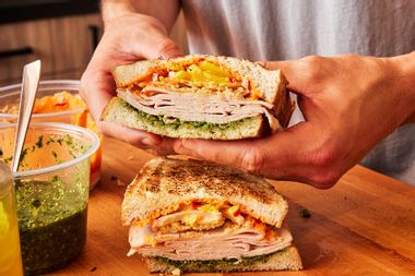 Turkey Crunch Sandwich with Frico Crisps