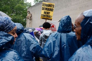 Protest against rent increase raise NYC