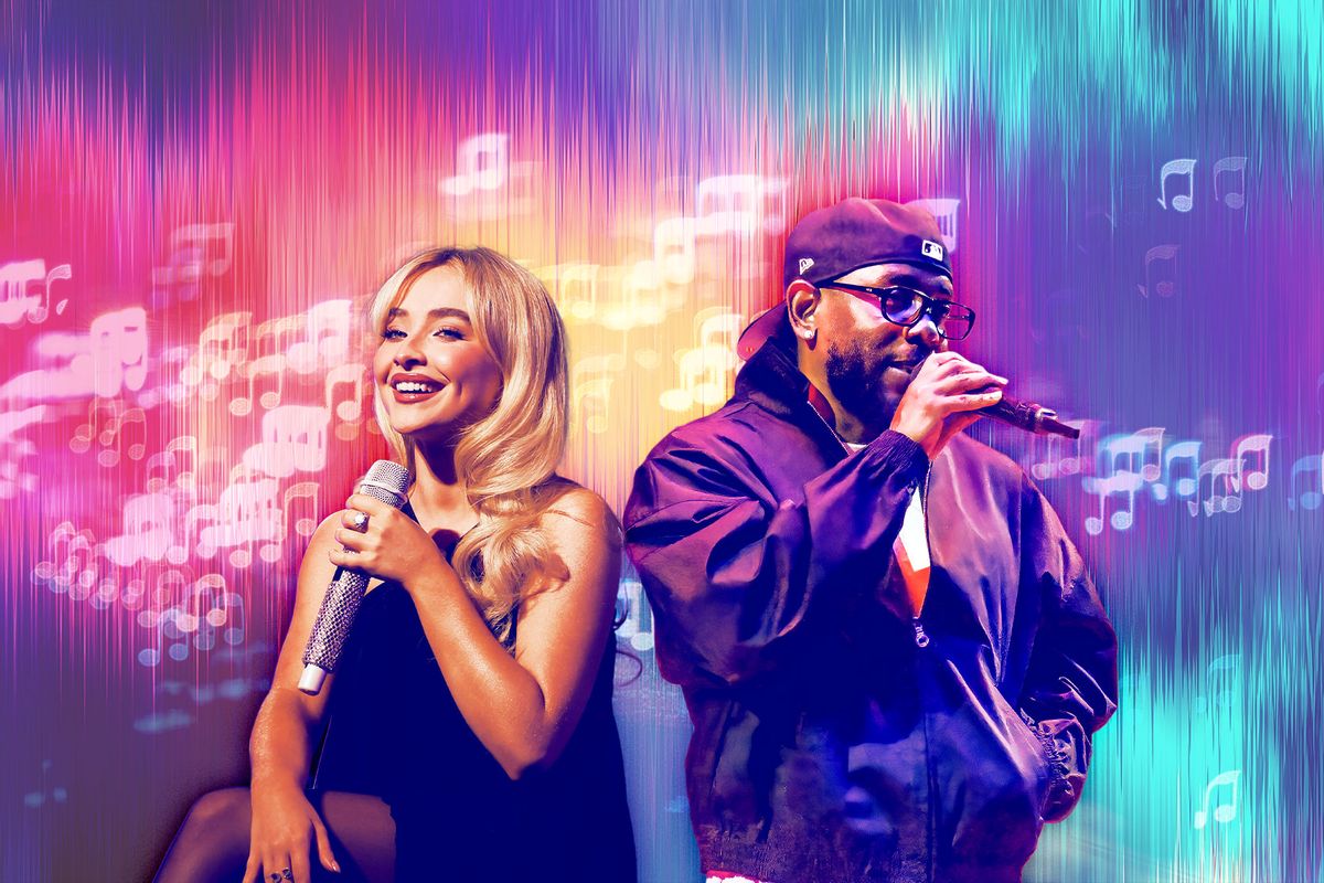 Sabrina Carpenter and Kendrick Lamar (Photo illustration by Salon/Getty Images)