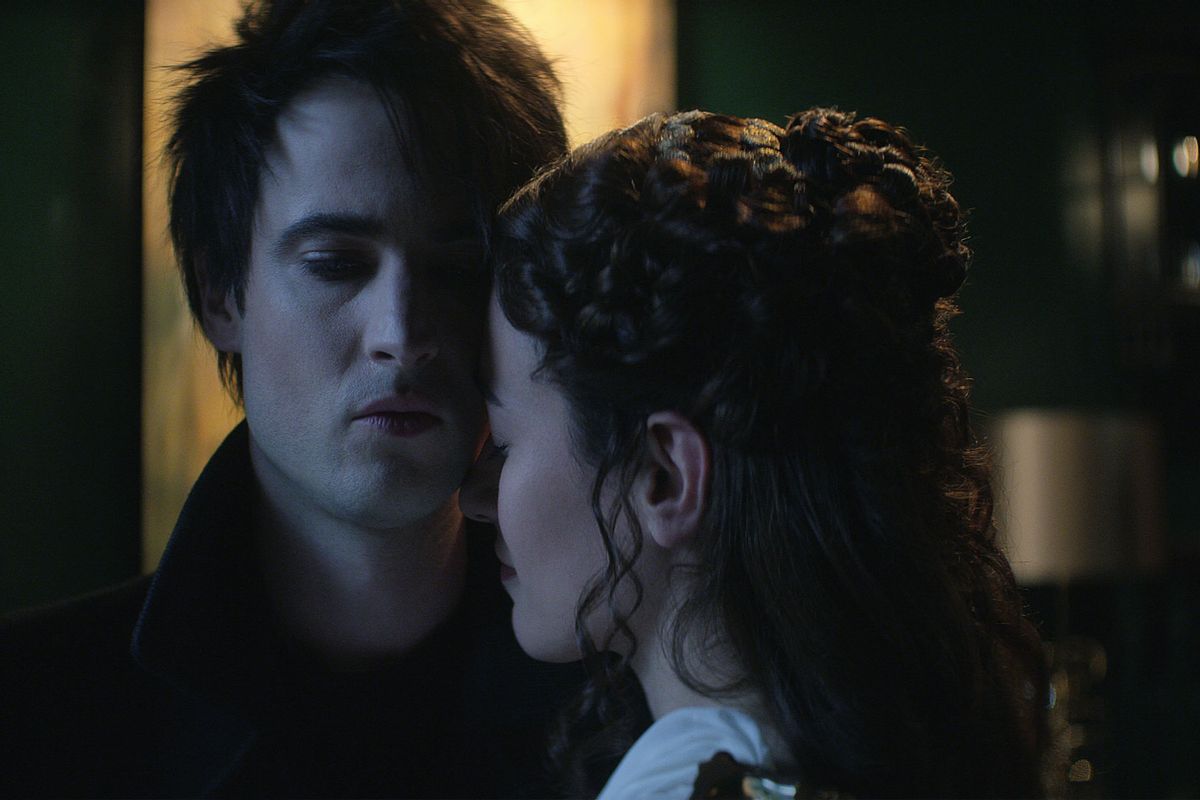 Tom Sturridge as Dream and Melissanthu Mahut as Calliope in "The Sandman" (Courtesy Of Netflix)