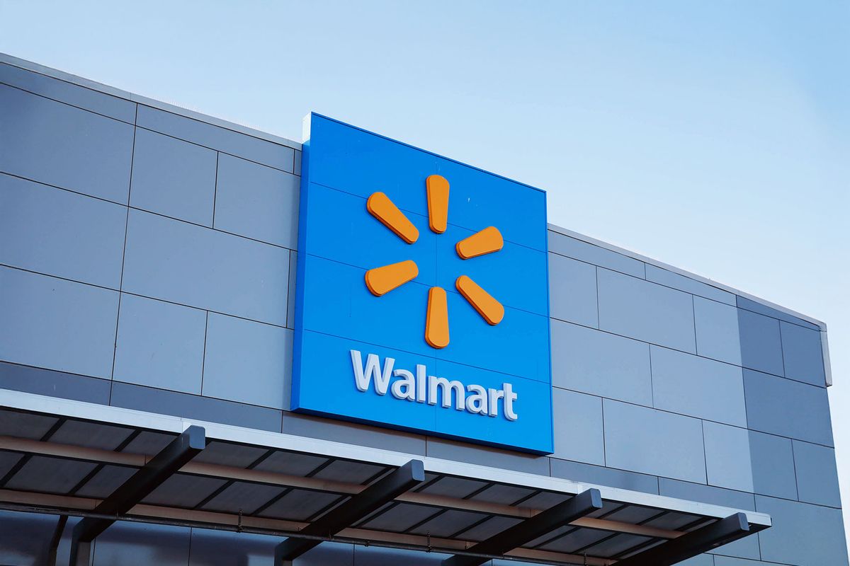 Exterior view from a Walmart store on February 19, 2024 in Secaucus New Jersey. Walmart is scheduled to report its 2024 fourth quarter fiscal results on February 20th. (VIEWpress/Getty Images)